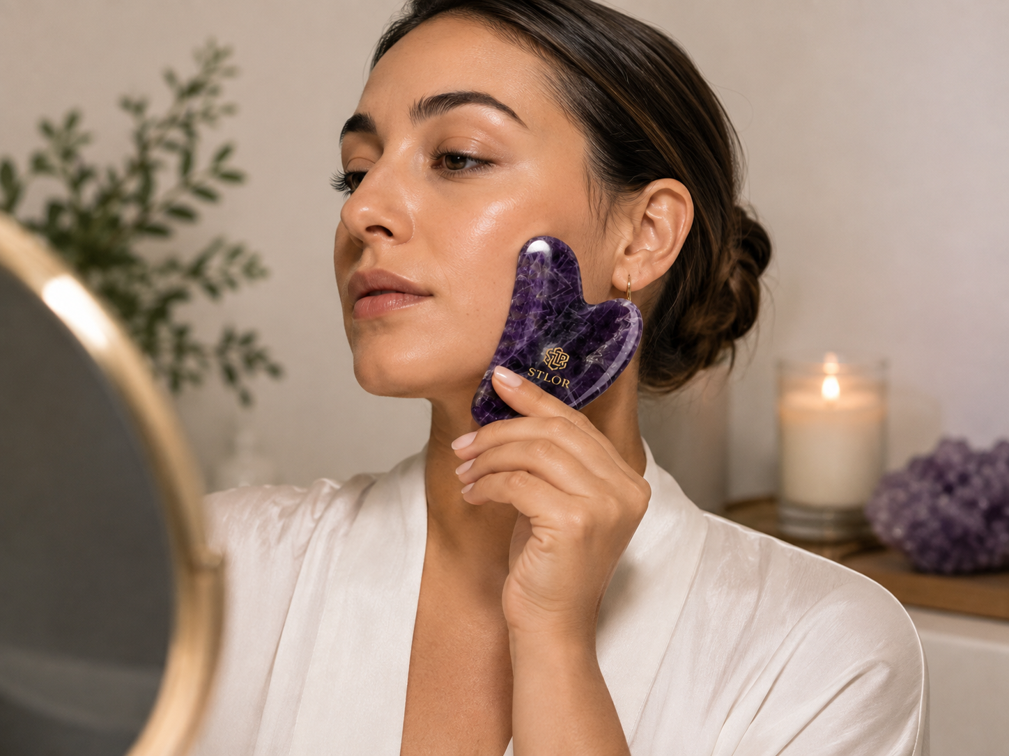 Coffret Rituel Améthyste — Gua Sha & Roller | STLOR