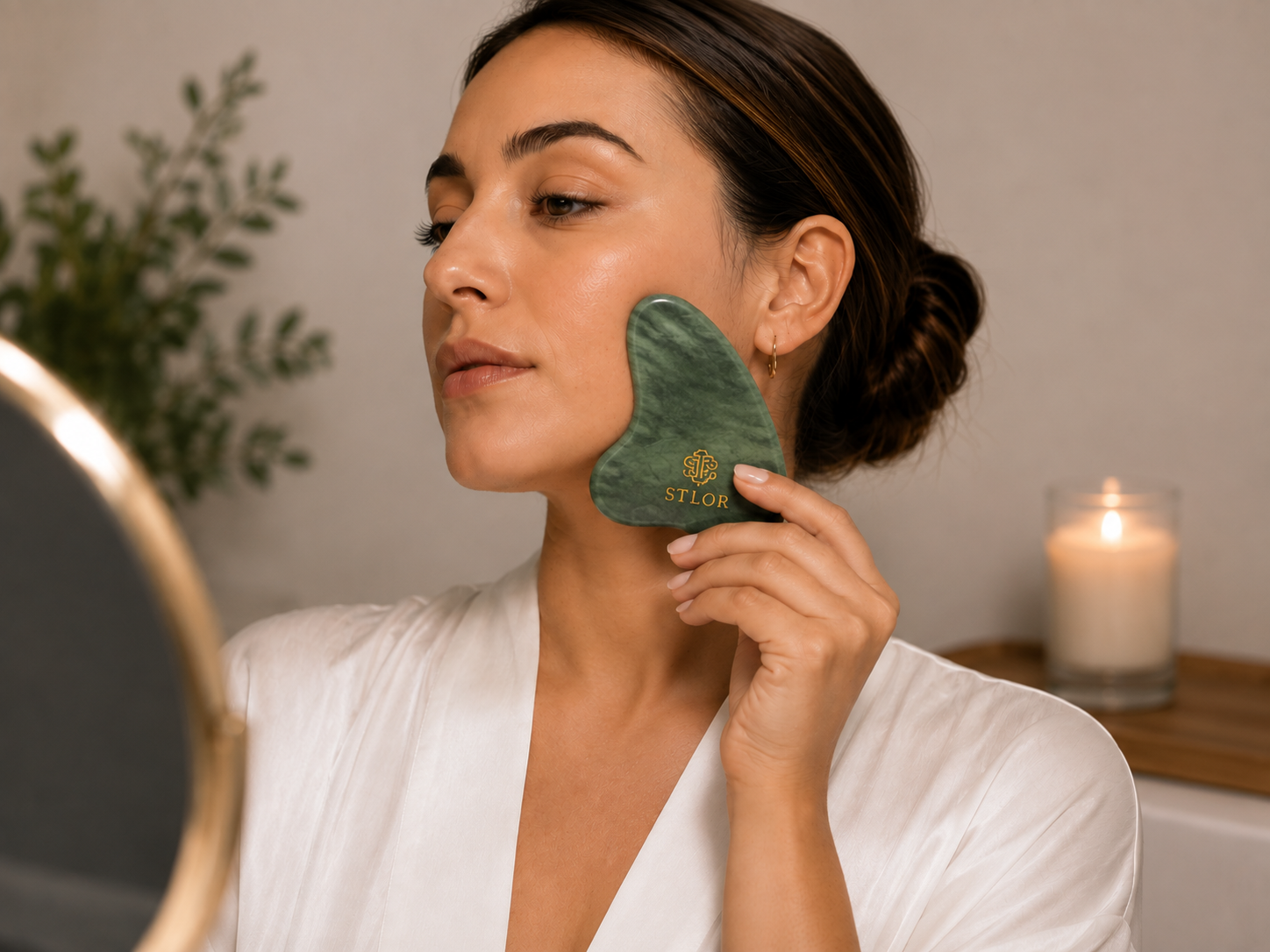 Coffret Rituel Aventurine Verte — Gua Sha & Roller | STLOR