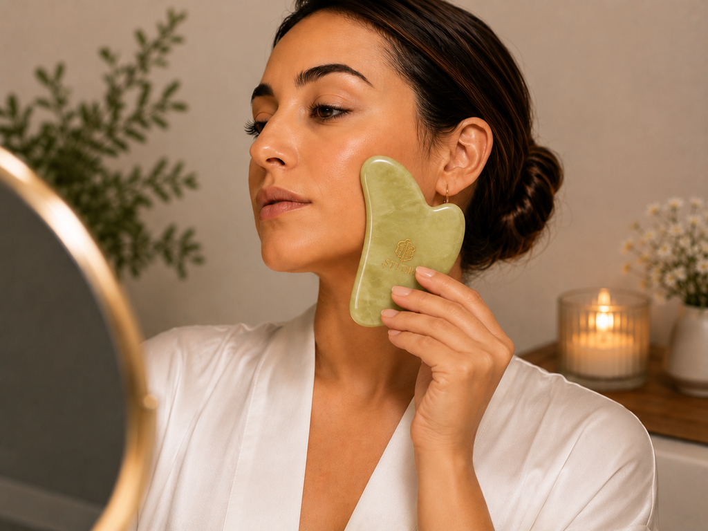 Coffret Rituel Jade Xiuyan — Gua Sha & Roller | STLOR